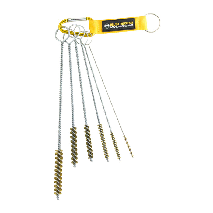 BRM 84BKITA, 6 Piece Brush Kit, Sizes Include Diameters .125" - .437", Brass