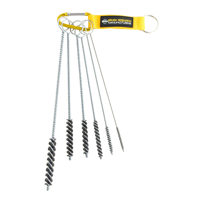 BRM 84CKITA, 6 Piece Brush Kit, Sizes Include Diameters .125" - .437", Carbon Steel