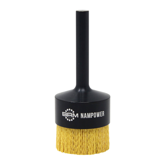 BRM AEB20010080 NAMPOWER End Brush, 2 Diameter, 5.250" OAL, 80 Grit, Ceramic Abrasive Filament