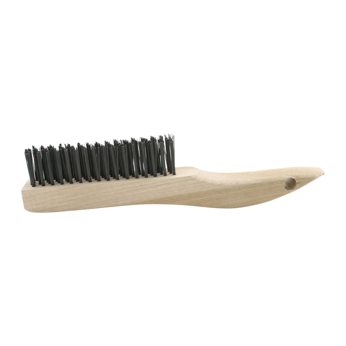 B46S Shoe Handle Scratch Brush, .006SS, 4X16, 1" Trim, 10" OAL (Pack of 12)