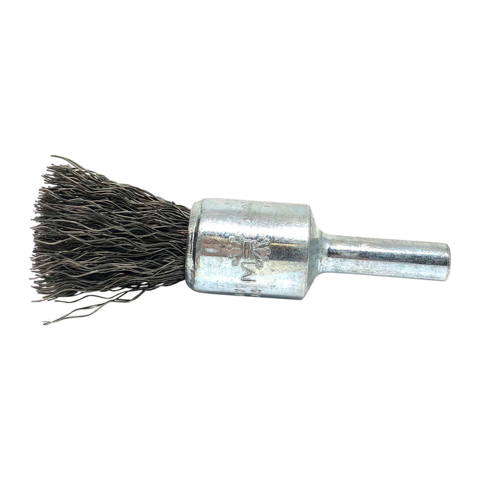 BRM BNS420 Solid End Brush, .500" Dia., .020CS, .875" Trim Length, .250" Shank Diameter