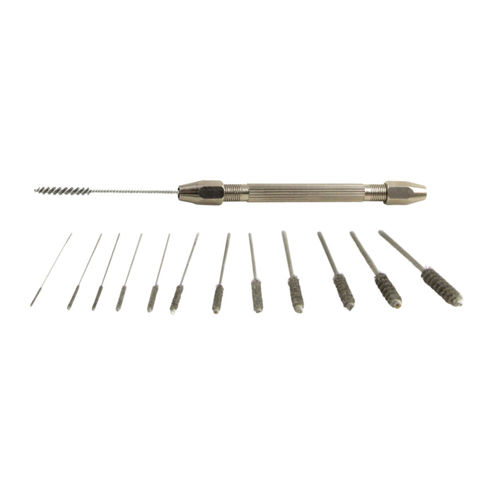 81-A KIT Miniature Stainless Steel Deburring Brush Kit-Inch Sizes (12/Pack)