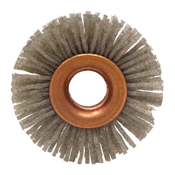 BRM CY114120AO Abrasive Nylon Copper Center Wheel, 1.25" Dia., 120AO, .375" Arbor Hole, .250" Trim