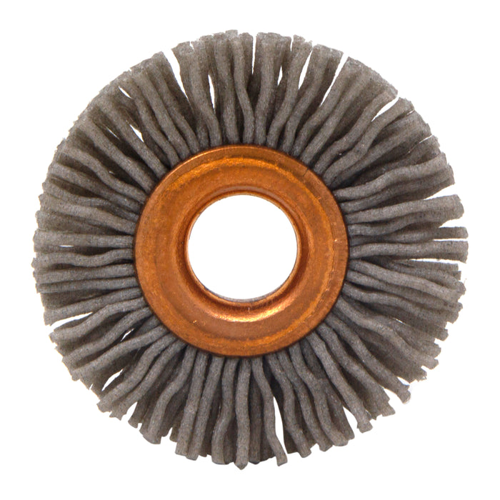 BRM CY114180AO Abrasive Nylon Copper Center Wheel, 1.25" Dia., 180AO, .375" Arbor Hole, .250" Trim