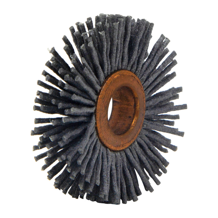 BRM CY114180SC Abrasive Nylon Copper Center Wheel, 1.25" Dia., 180SC, .375" Arbor Hole, .250" Trim