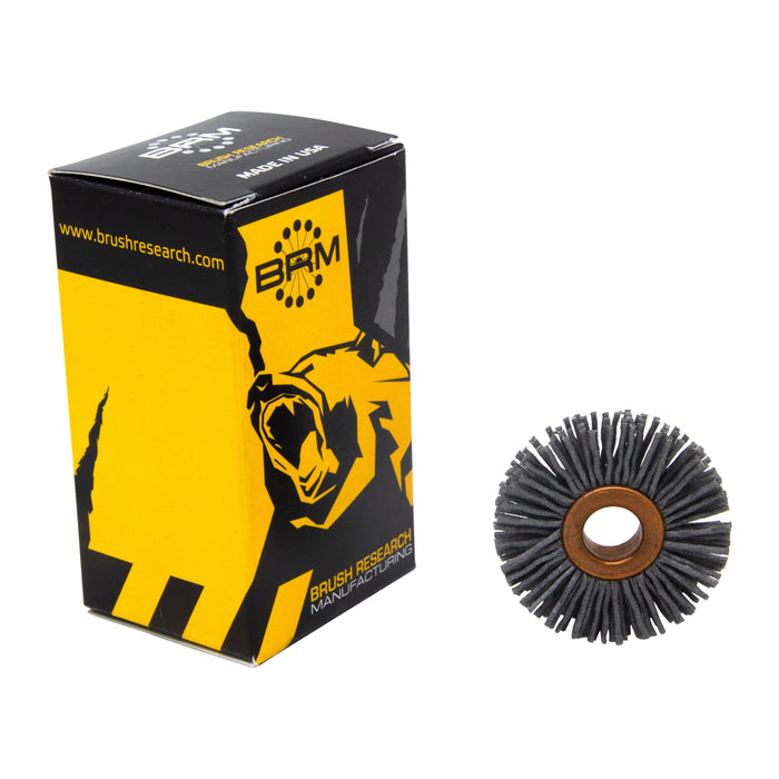 BRM CY114180SC Abrasive Nylon Copper Center Wheel, 1.25" Dia., 180SC, .375" Arbor Hole, .250" Trim