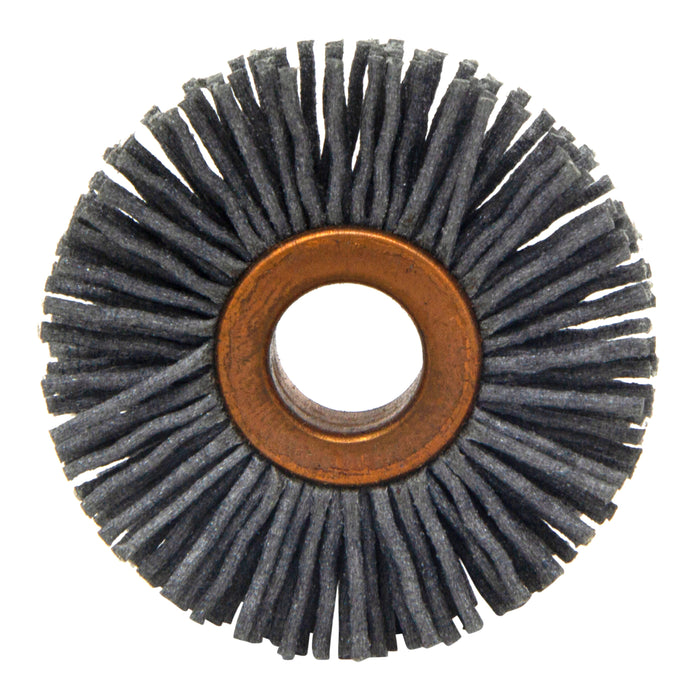 BRM CY114180SC Abrasive Nylon Copper Center Wheel, 1.25" Dia., 180SC, .375" Arbor Hole, .250" Trim