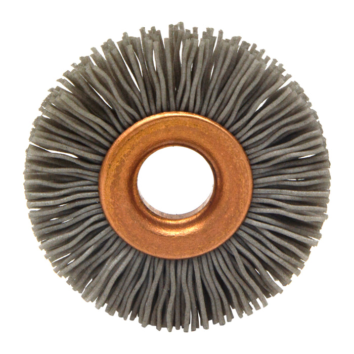BRM CY112320AO Abrasive Nylon Copper Center Wheel, 1.5" Dia., 320AO, .375" Arbor Hole, .375" Trim