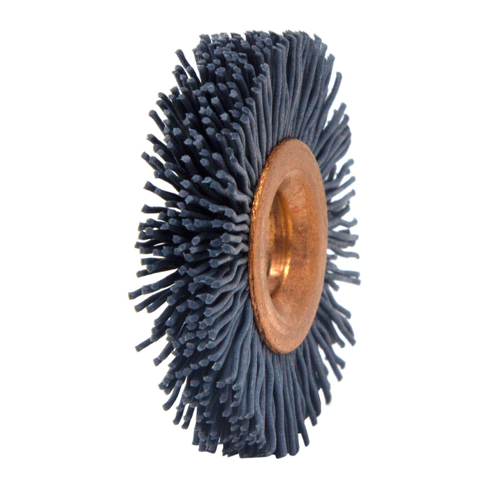 BRM CY114320SC Abrasive Nylon Copper Center Wheel, 1.25" Dia., 320SC, .375" Arbor Hole, .250" Trim