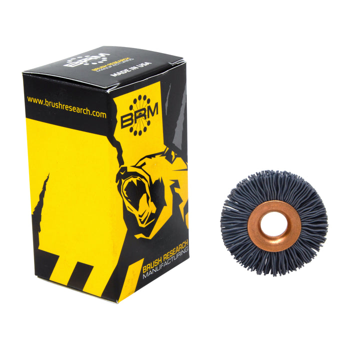 BRM CY114320SC Abrasive Nylon Copper Center Wheel, 1.25" Dia., 320SC, .375" Arbor Hole, .250" Trim