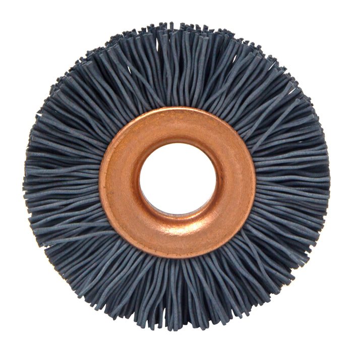 BRM CY114500SC Abrasive Nylon Copper Center Wheel, 1.25" Dia., 500SC, .375" Arbor Hole, .250" Trim
