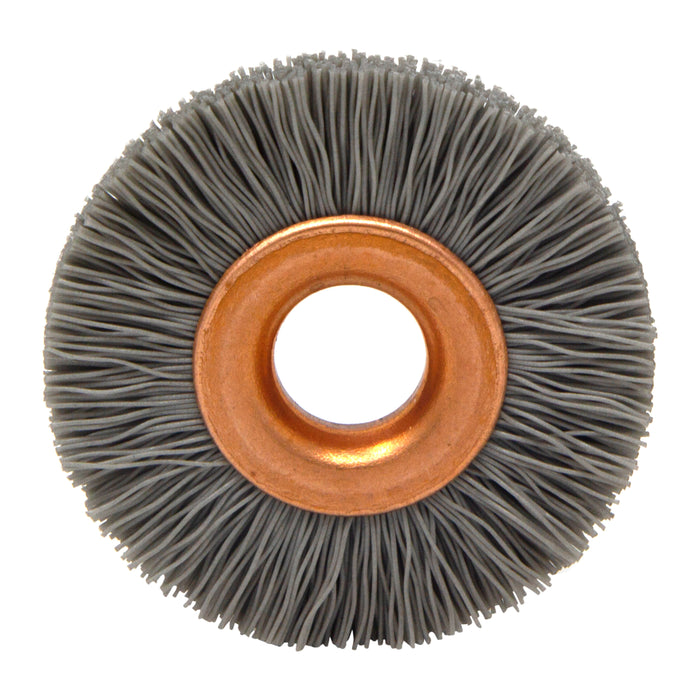 BRM CY114600AO Abrasive Nylon Copper Center Wheel, 1.25" Dia., 600AO, .375" Arbor Hole, .250" Trim