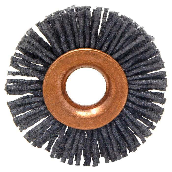 BRM CY11480SC Abrasive Nylon Copper Center Wheel, 1.25" Dia., 80SC, .375" Arbor Hole, .250" Trim