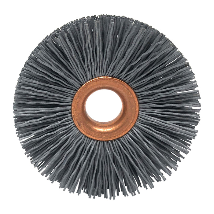 BRM CY212320SC Abrasive Nylon Copper Center Wheel, 2.5" Dia., 320SC, .500" Arbor Hole, .750" Trim
