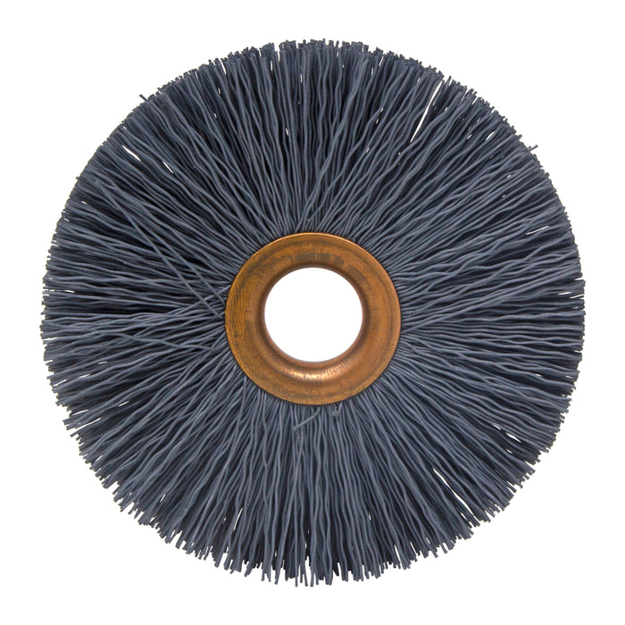 BRM CY3500SCF Abrasive Nylon Copper Center Wheel, 3" Dia., 500SC, .625" Arbor Hole, 1.000" Trim