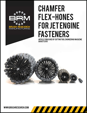 FLEX-HONE® for Chamfers Used for Jet Engine Fasteners