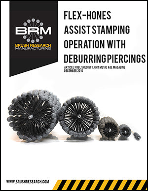 Custom FLEX-HONE® Tools for Deburring Piercings