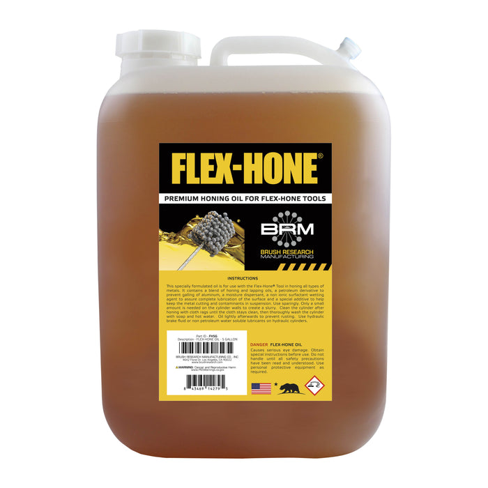 Brush Research FH5G FLEX-HONE® Oil, Specially Formulated Honing Oil, 5 Gallon Bottle (640 fl oz)